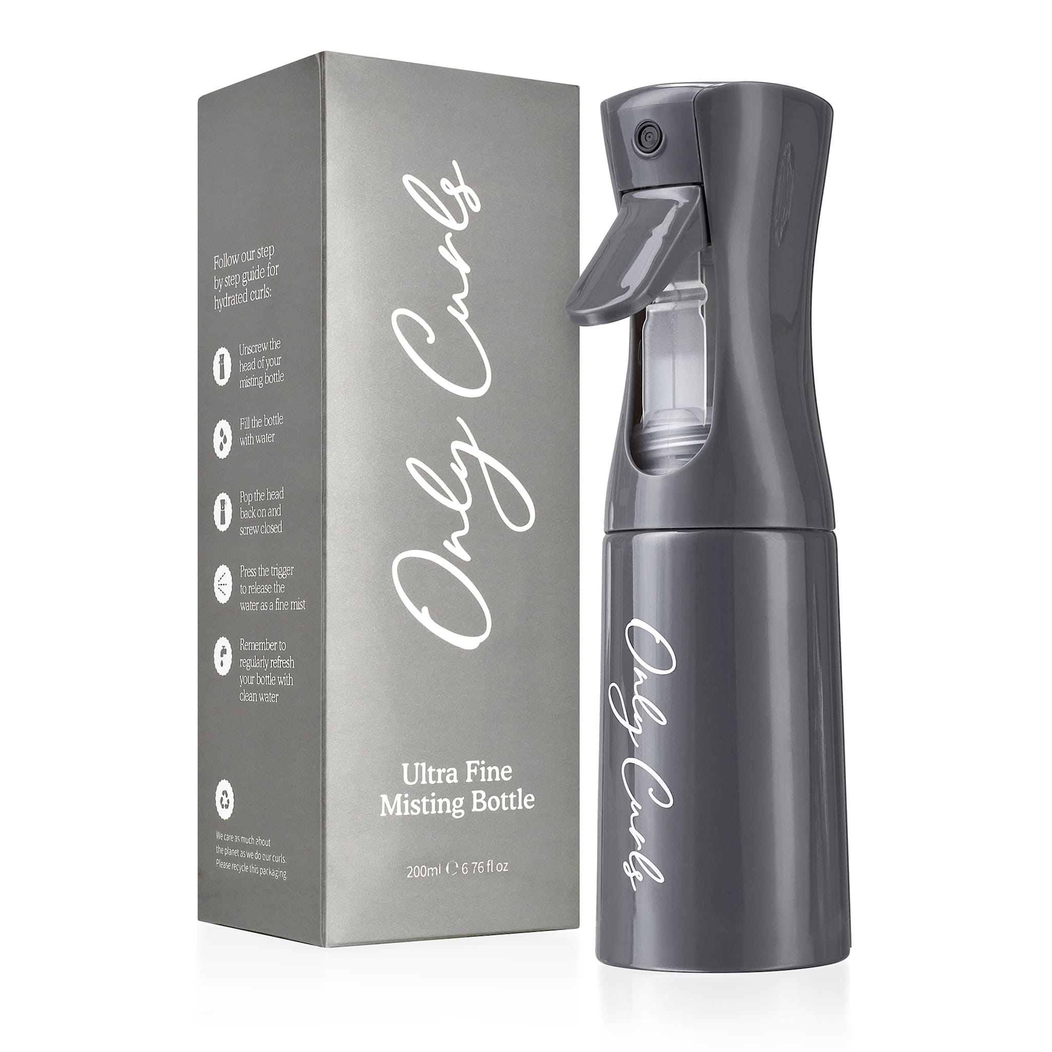 Only Curls Misting Bottle - Grey - Only Curls