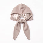 Only Curls Oatmeal Satin-Lined Hooded Scarf - Only Curls