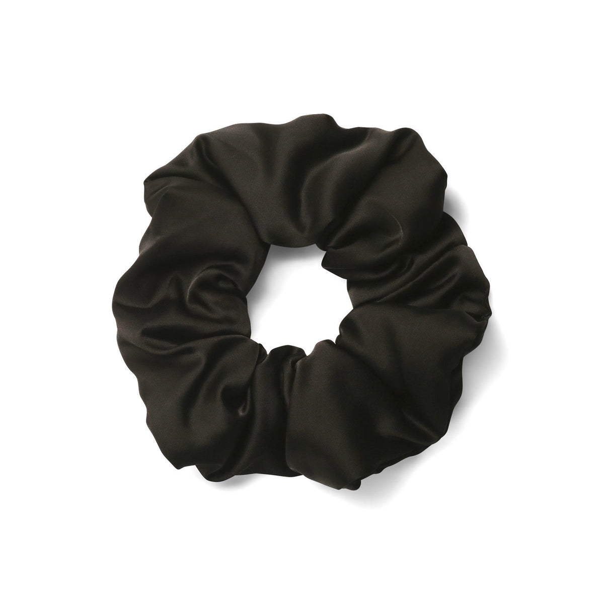 Only Curls Satin Pillow Scrunchies - Black and Bronze Twin Pack