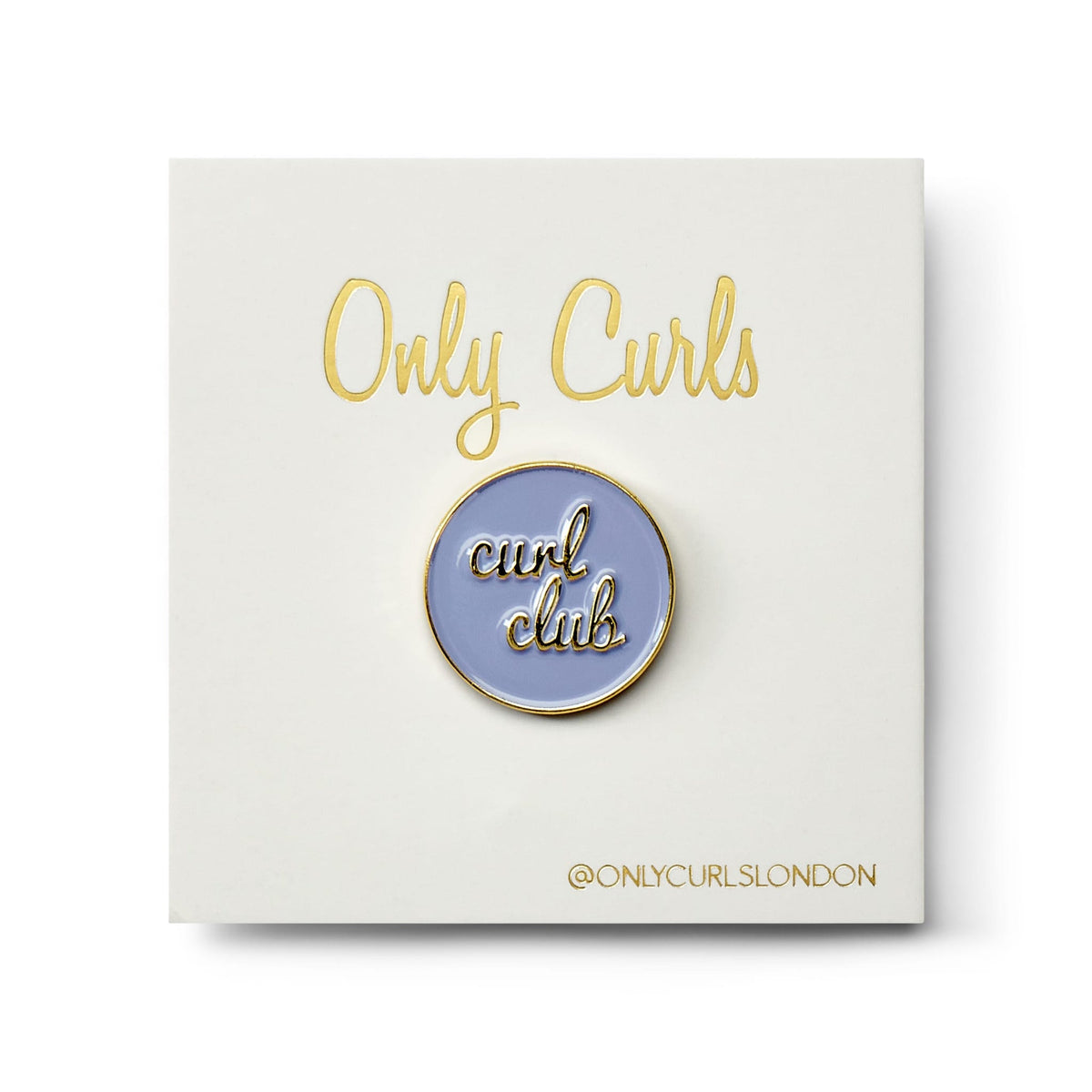 Only Curls Pin Badge - Curl Club