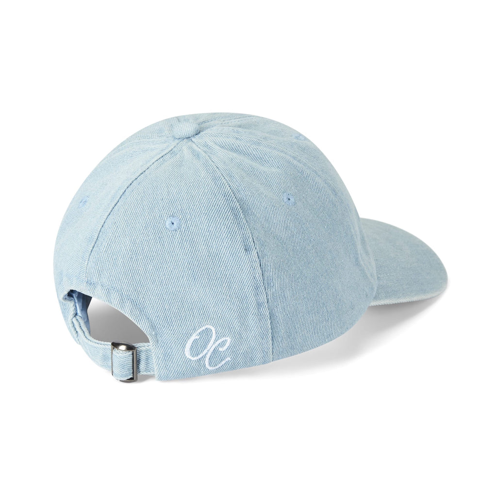 Only Curls Satin Lined Baseball Hat  - Denim Blue - Only Curls
