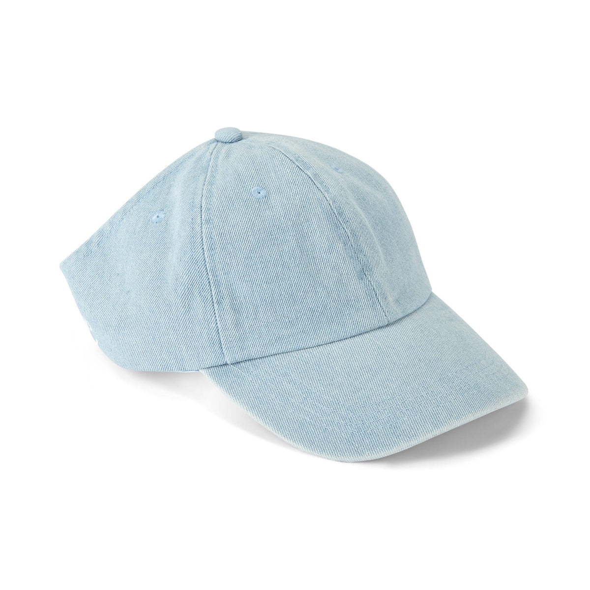 Only Curls Satin Lined Baseball Hat (with open back) - Denim Blue
