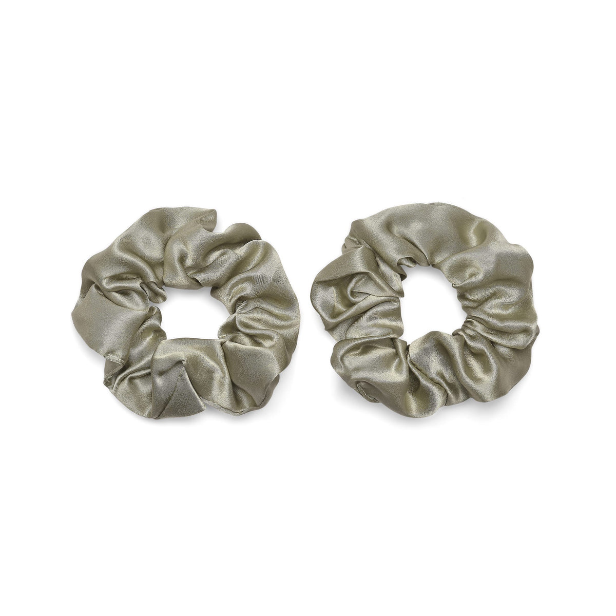 Only Curls Silk Scrunchies - Sage Green