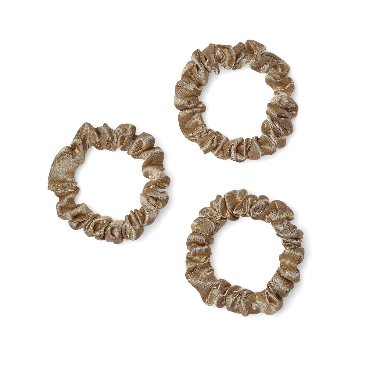 Only Curls Silk Scrunchies - Blonde Mini