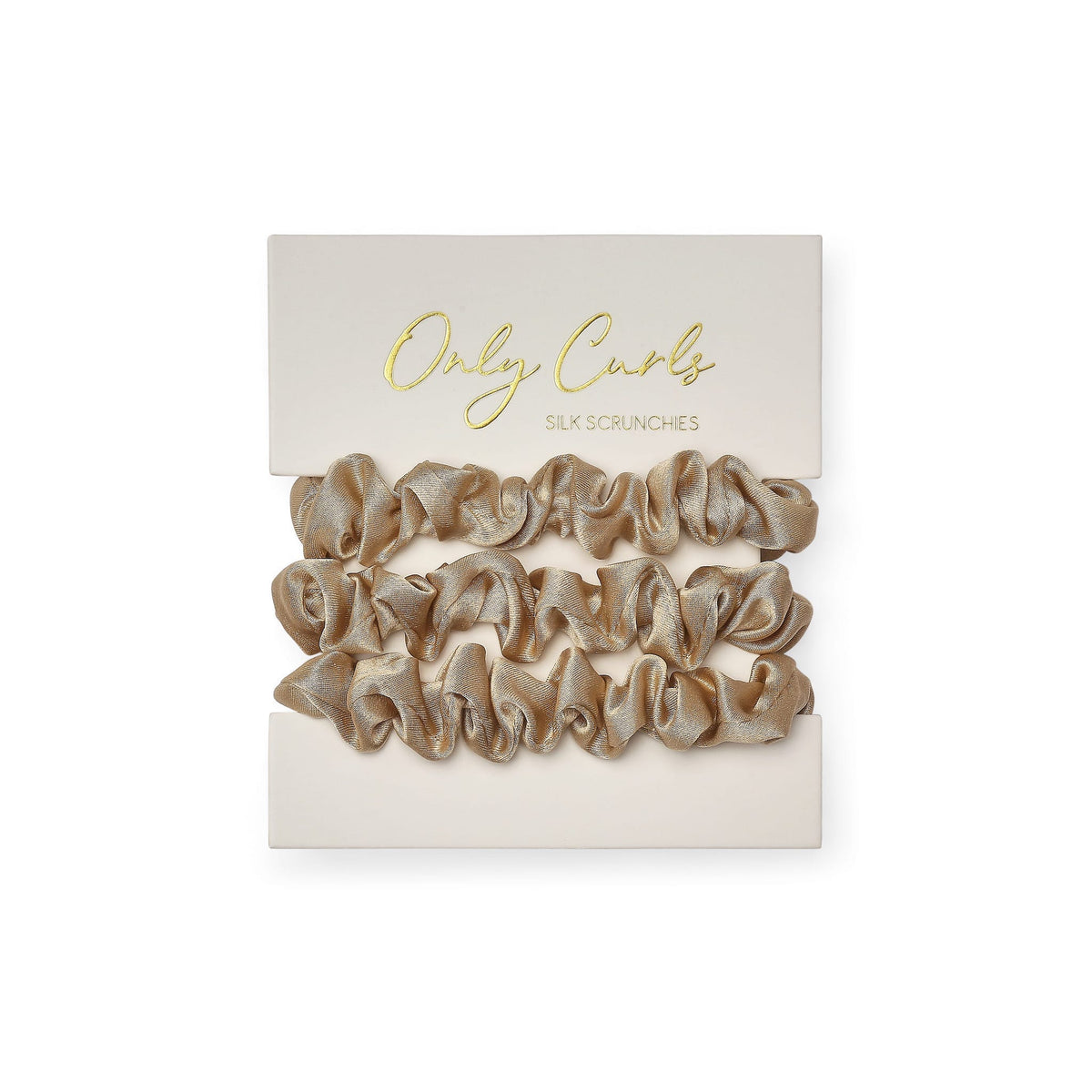 Only Curls Silk Scrunchies (Mini) - Blonde