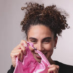 Only Curls Satin Lined Baseball Hat (with open back) - Washed Pink