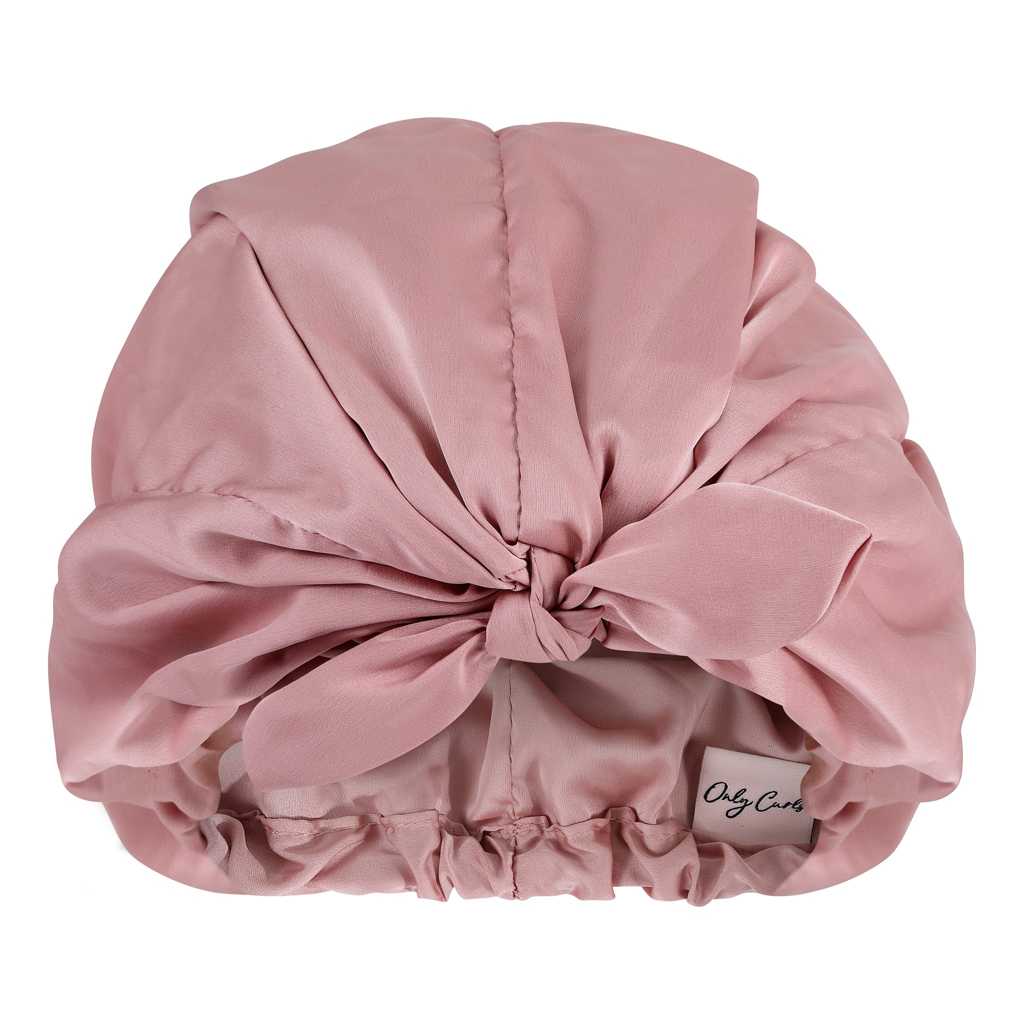 Only Curls Satin Sleep Turban - Dusty Rose - Only Curls