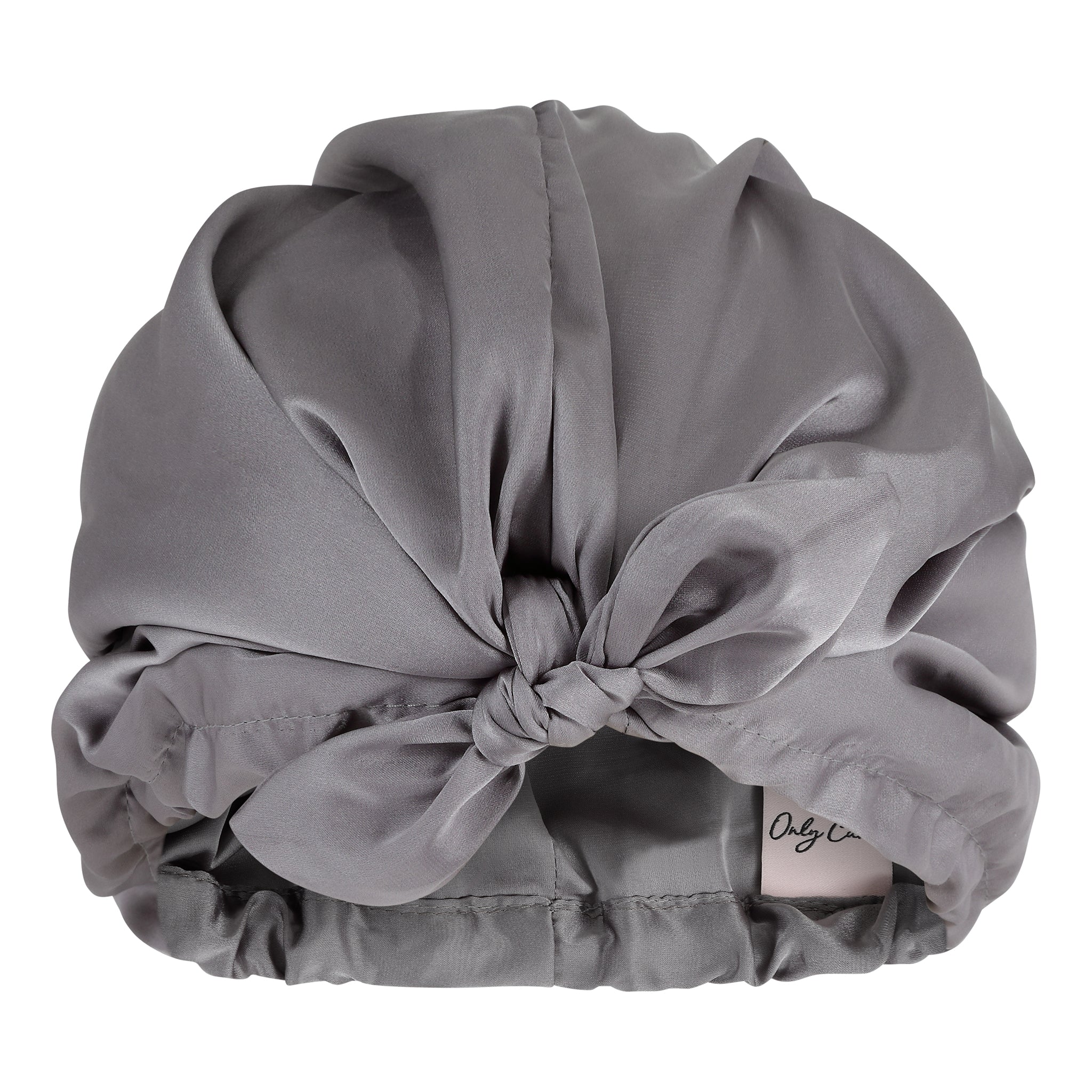 Only Curls Satin Sleep Turban - Slate Grey - Only Curls